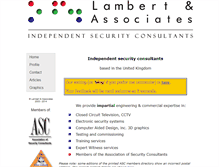 Tablet Screenshot of lambert-associates.co.uk